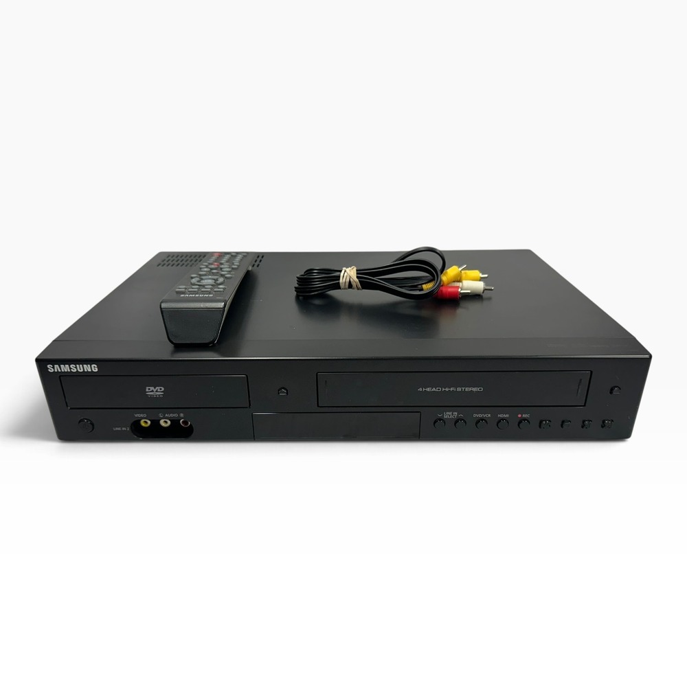 Samsung DVD-V9800 VCR DVD Player Combo HDMI 4-Head Hi-Fi Stereo Black Remote
